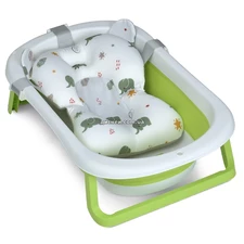Детская ванночка ME 1151 PLUS Grass Green с термометром, зеленая